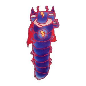 Vintage 80s Wonder Worm Tab Bookmark, Savage Designs, 1985 Book Hooks: 2004-0100
